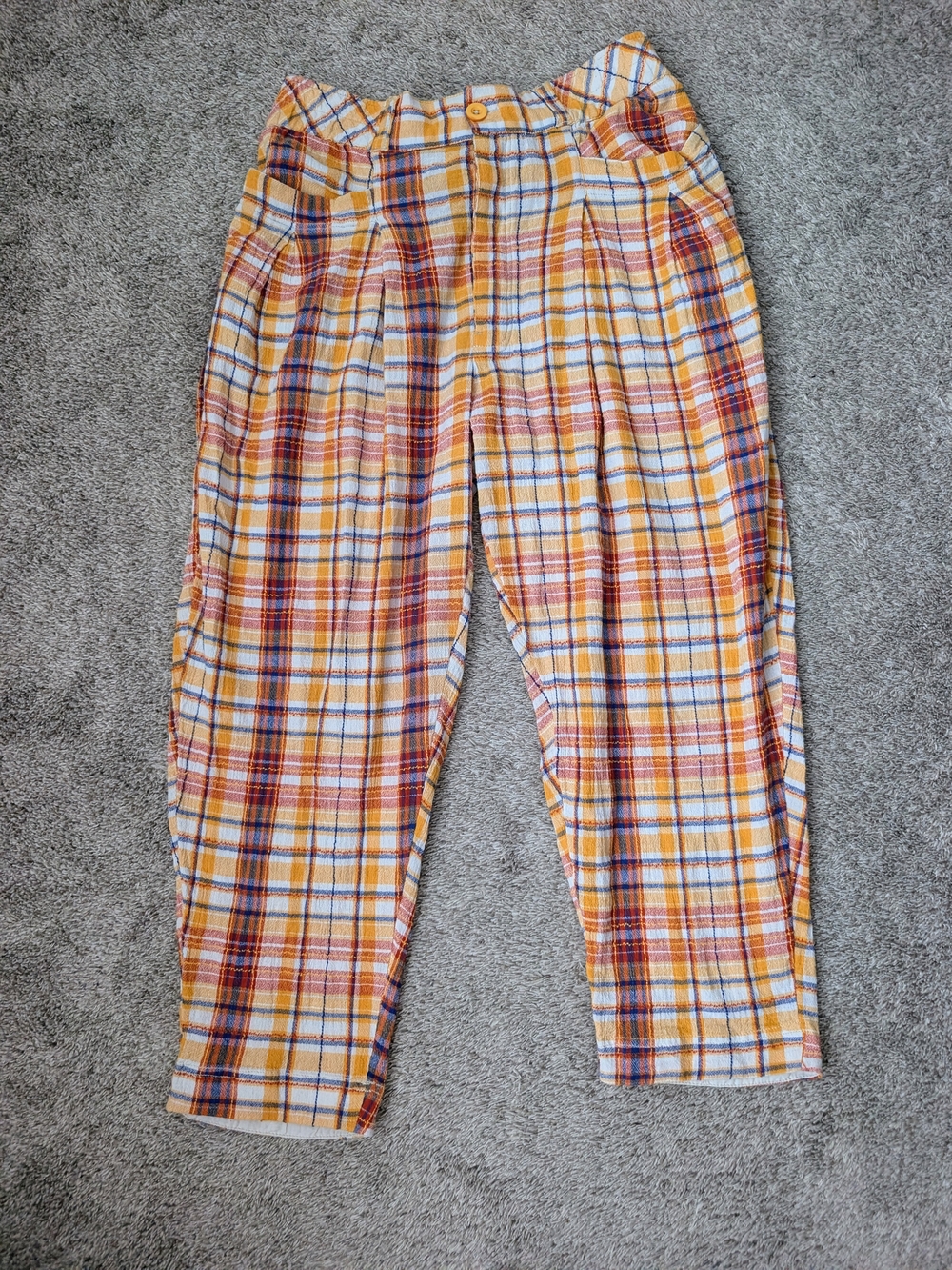 Free People Make A Stand Plaid Trouser - XL